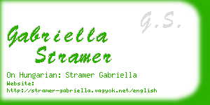 gabriella stramer business card